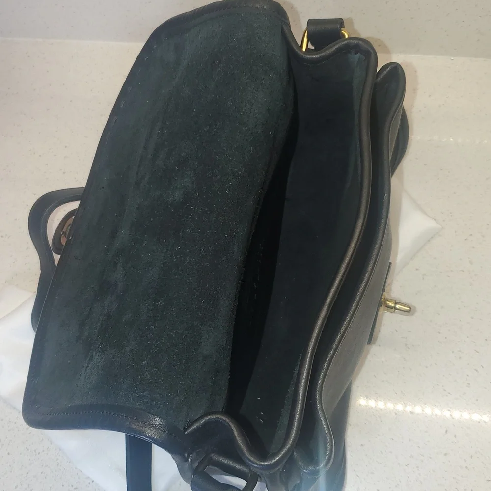 USA 🇺🇲 Vintage COACH 9954 Black Leather Crossbody